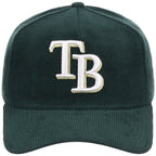 Tampa Bay Rays MLB Dark Green Cord FASHION CORE New Era 9FORTY A-Frame
