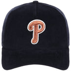 Philadelphia Phillies MLB Navy Cord FASHION CORE New Era 9FORTY A-Frame