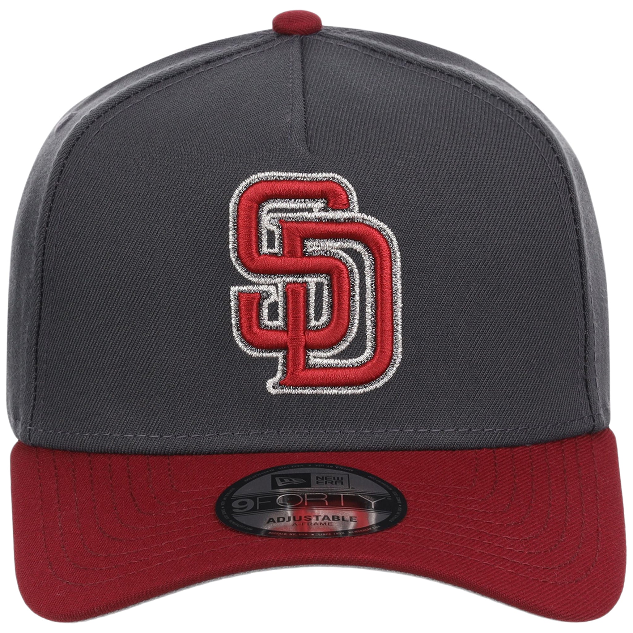 San Diego Padres MLB Graphite x Cardinal FASHION CORE New Era 9FORTY A-Frame