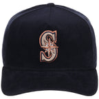 Seattle Mariners MLB Navy Cord FASHION CORE New Era 9FORTY A-Frame