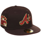 Atlanta Braves MLB Burnt Wood x Red New Era 59FIFTY – 1
