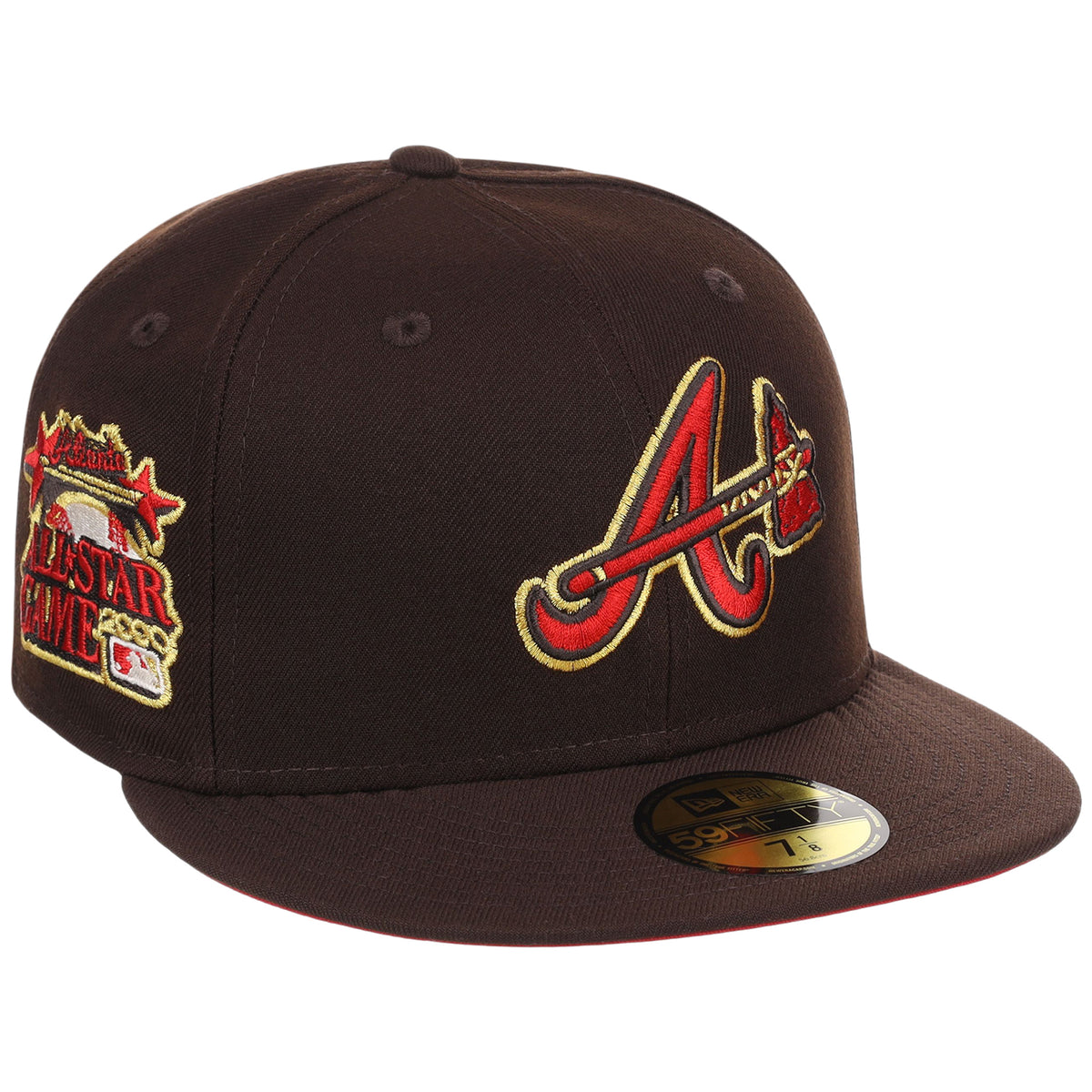 Atlanta Braves MLB Burnt Wood x Red New Era 59FIFTY