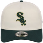 Chicago White Sox MLB Chrome x Dark Green FASHION CORE New Era 9FORTY A-Frame