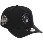 Milwaukee Brewers MLB Liquid Titanium New Era 9FORTY A-Frame