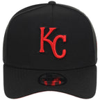 Kansas City Royals MLB Black x Red FASHION CORE New Era 9FORTY A-Frame