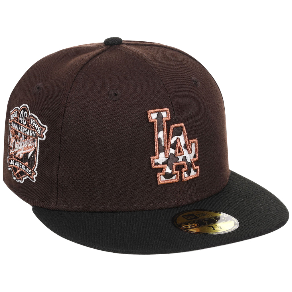 Los Angeles Dodgers Cow Fill (Dark Brown/Black) Lids HD LA Pack