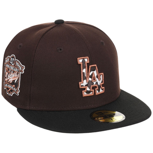 Los Angeles Dodgers Cow Fill (Dark Brown/Black) Lids HD LA Pack