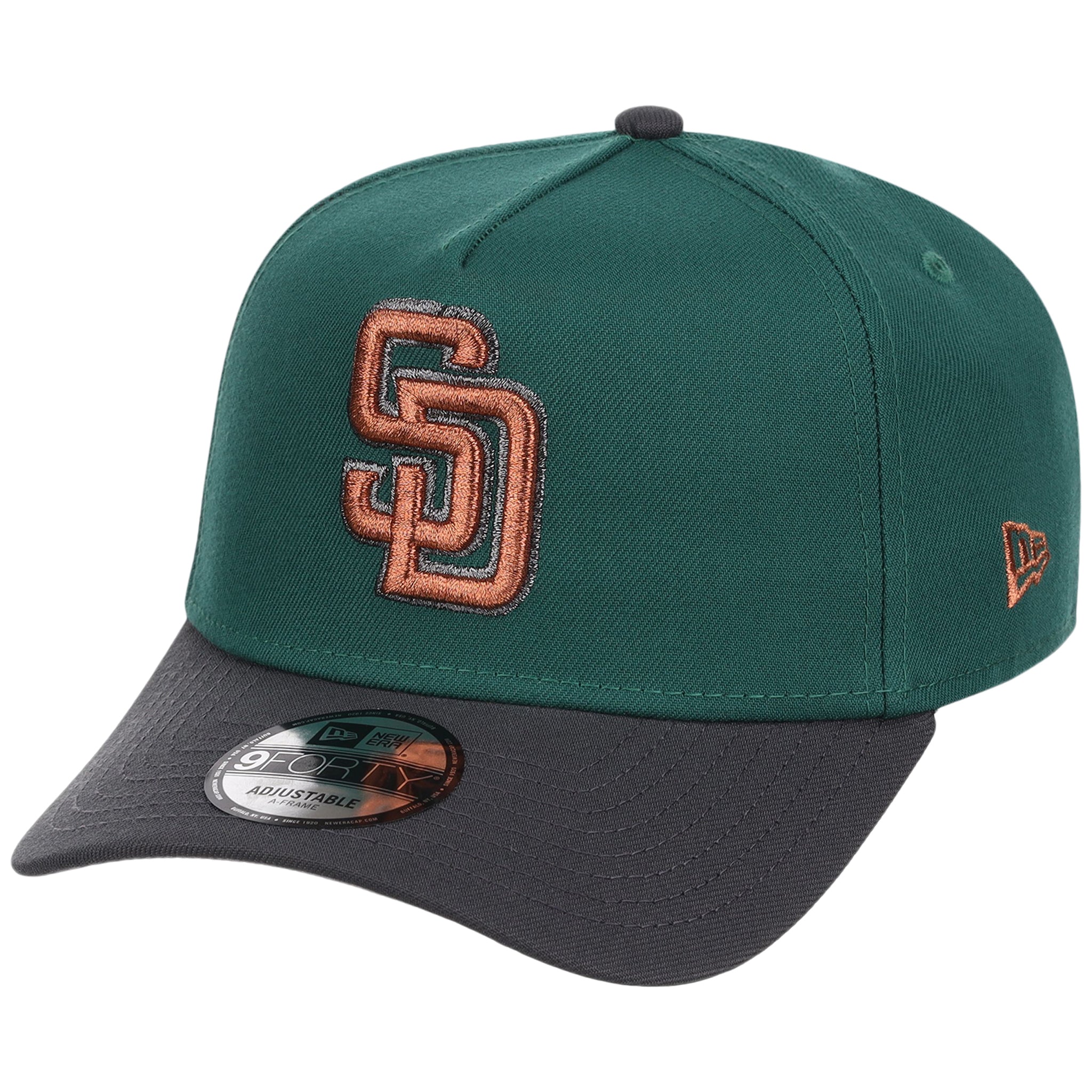 San Diego Padres MLB Emerald Graphite New Era 9FORTY
