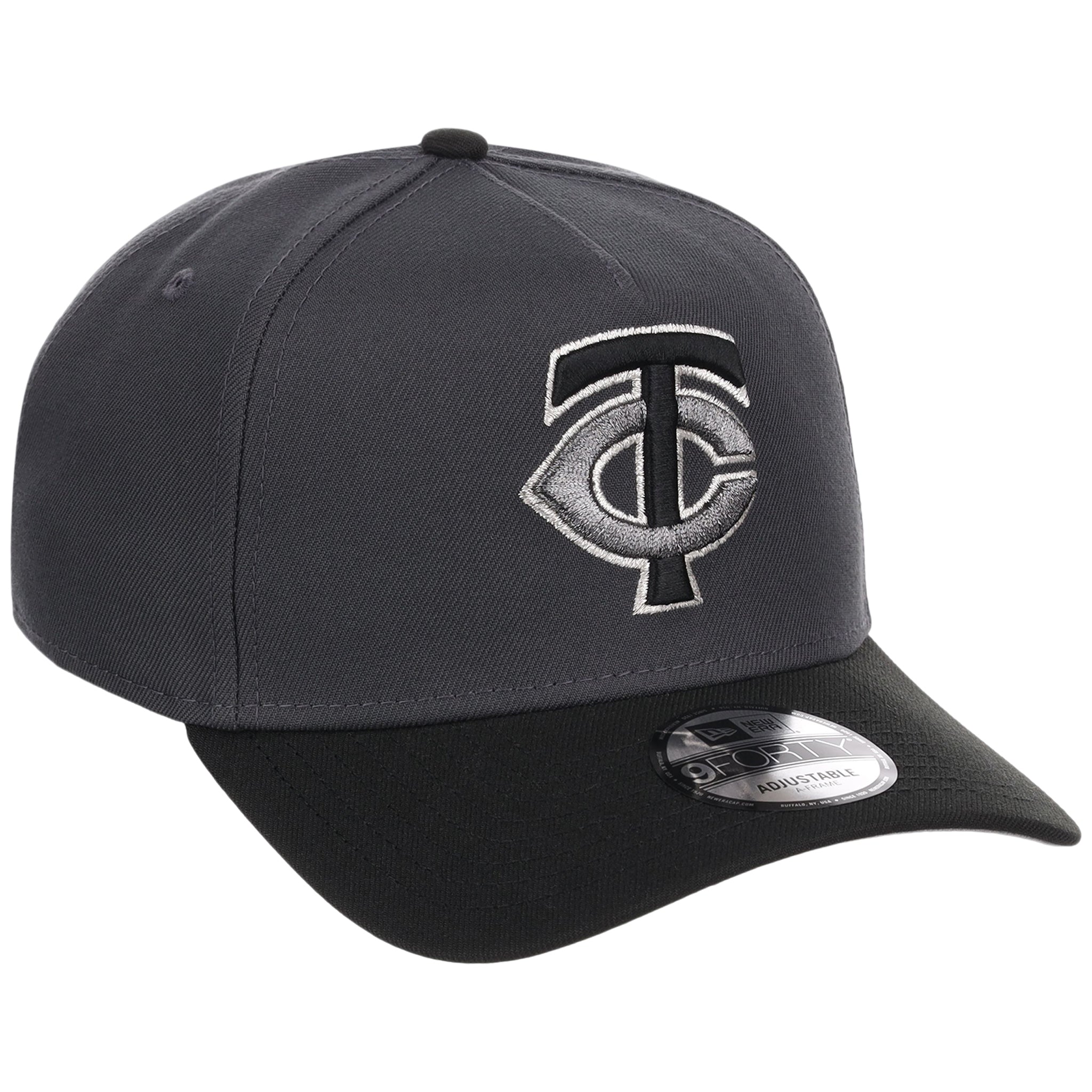 Minnesota Twins MLB Graphite x Black FASHION CORE New Era 9FORTY A-Frame