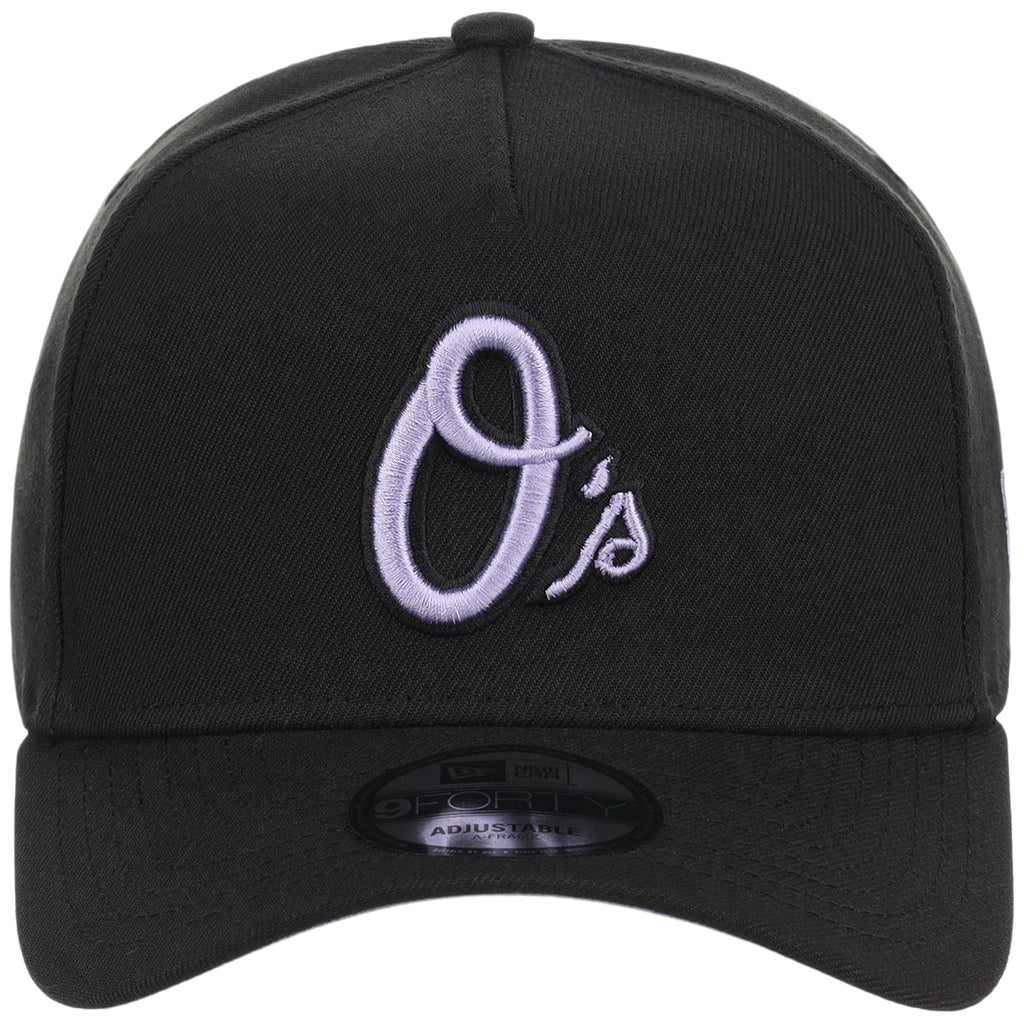 Baltimore Orioles MLB Black x Lavender FASHION CORE New Era 9FORTY A-Frame
