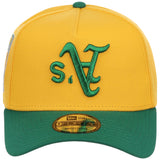 Oakland Athletics MLB Flipmode 2.0 New Era 9FORTY A-Frame (Yellow/Green/Gray)
