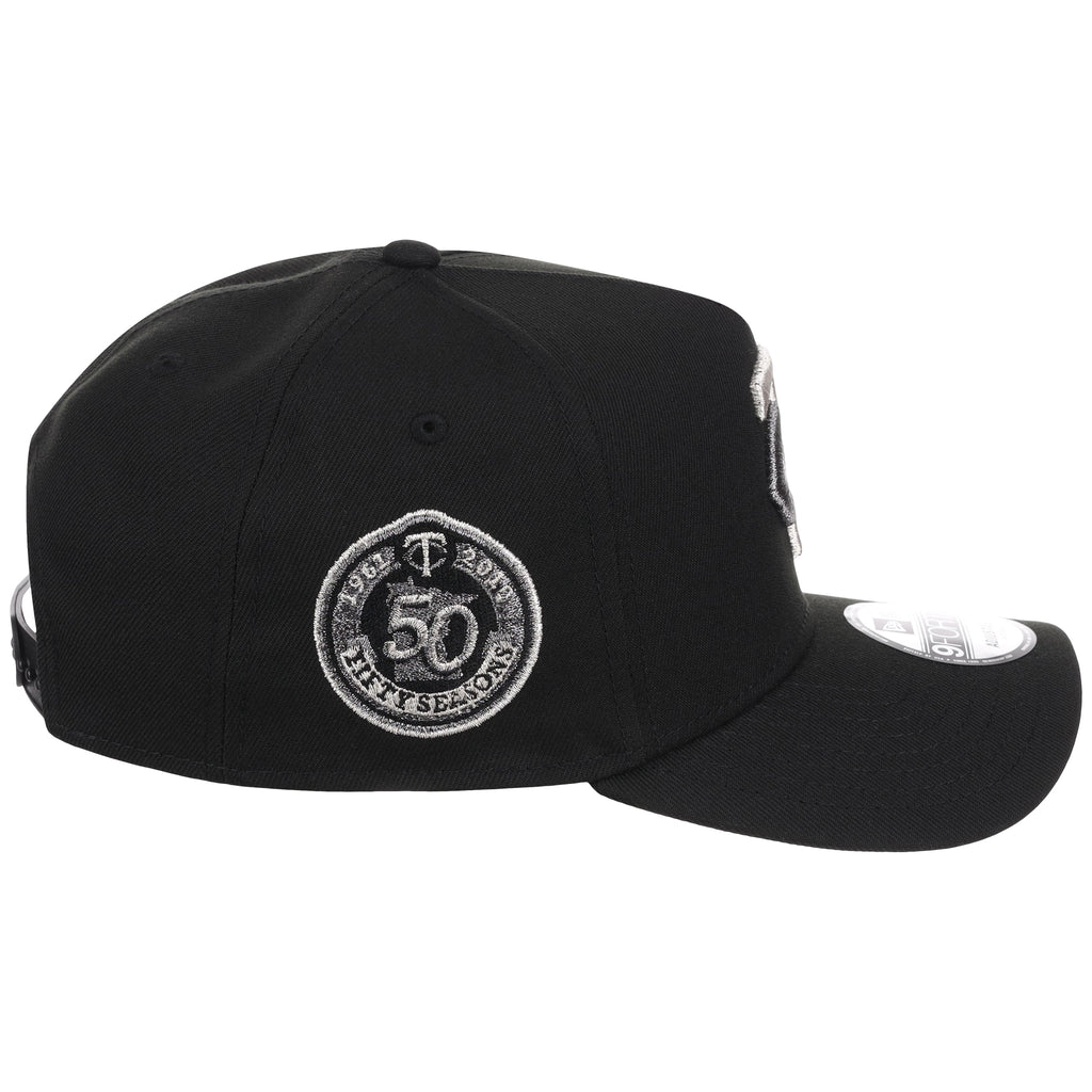 Minnesota Twins MLB Liquid Titanium New Era 9FORTY A-Frame