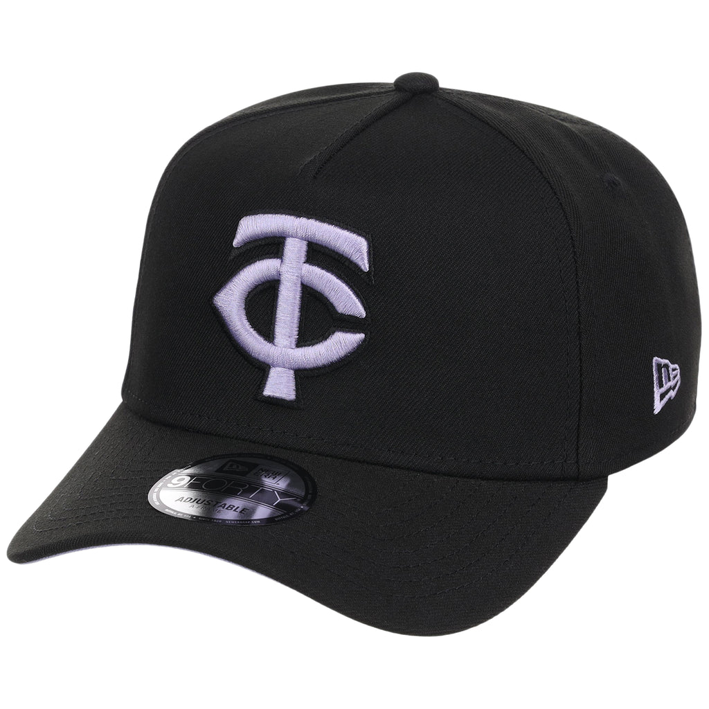 Minnesota Twins MLB Black x Lavender FASHION CORE New Era 9FORTY A-Frame