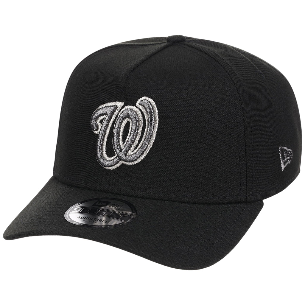Washington Nationals MLB Liquid Titanium New Era 9FORTY A-Frame