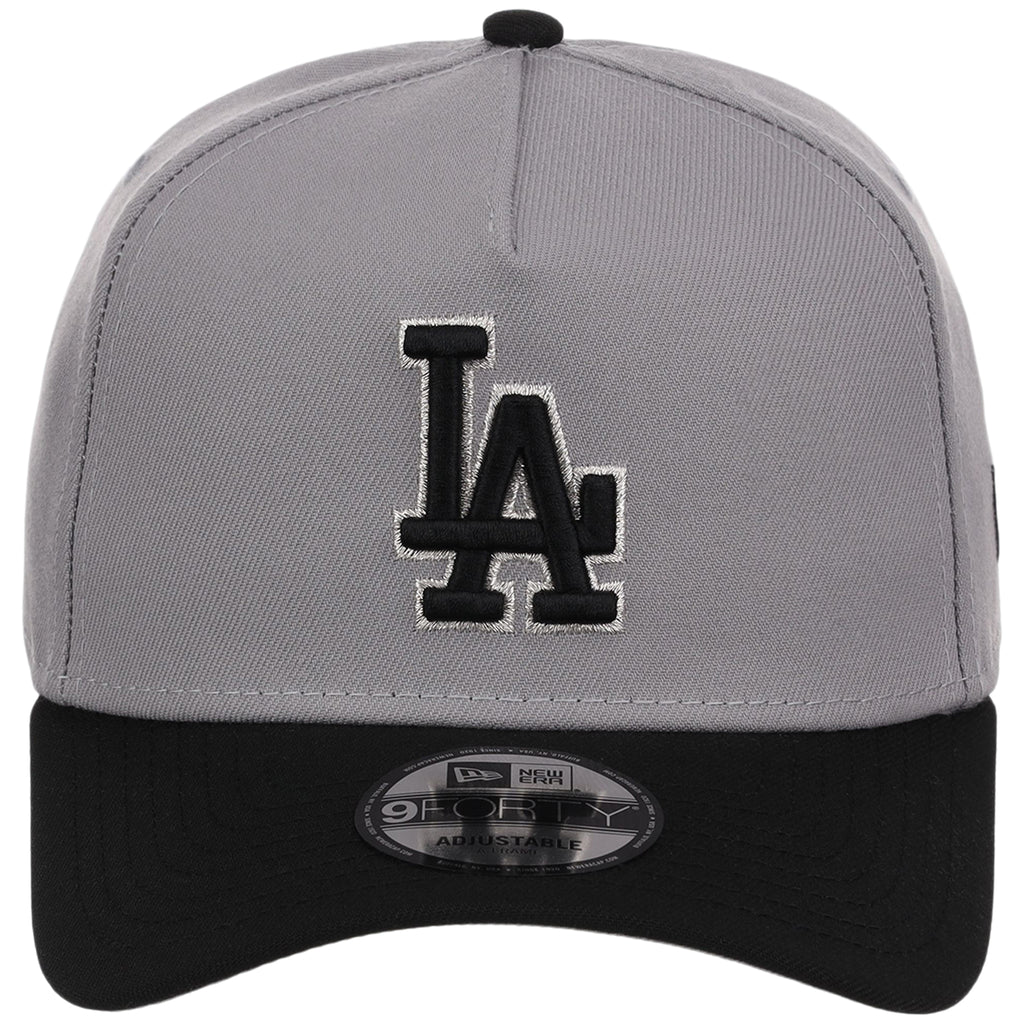 Los Angeles Dodgers MLB Gray x Black FASHION CORE New Era 9FORTY A-Frame