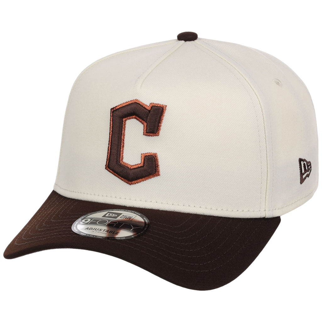 Cleveland Guardians MLB Chrome x Burnt Wood FASHION CORE New Era 9FORTY A-Frame
