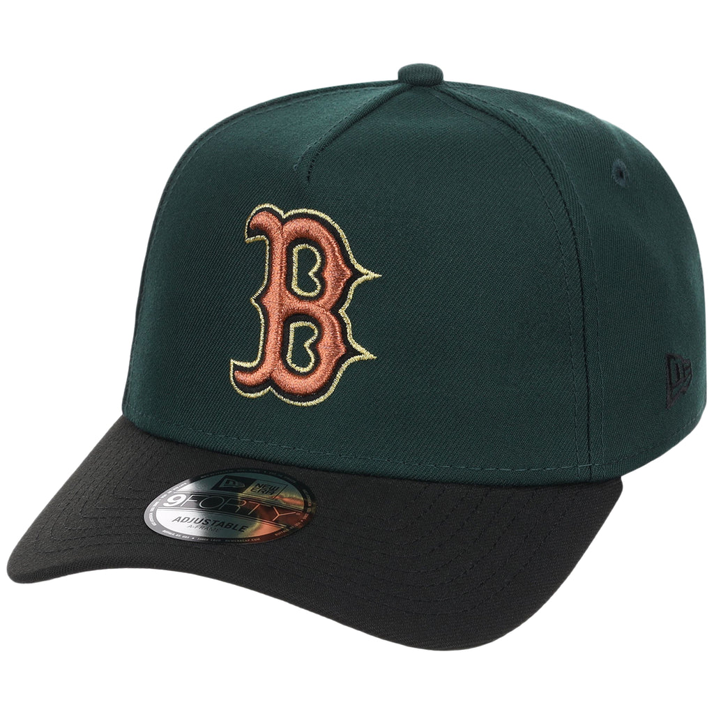 Boston Red Sox MLB Dark Green x Black FASHION CORE New Era 9FORTY A-Frame