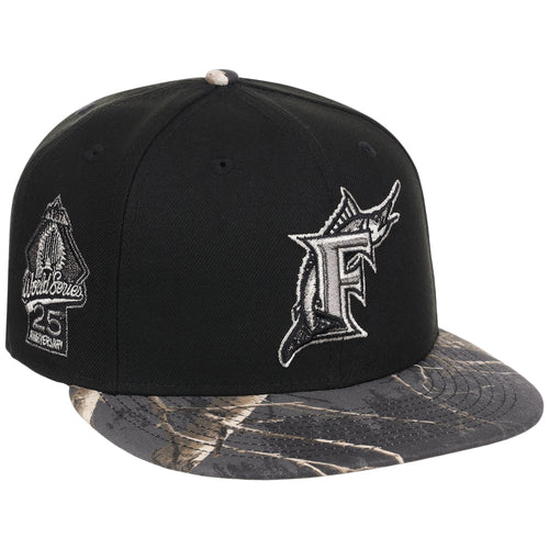 Miami Marlins MLB Black Realtree Metallics New Era 59FIFTY