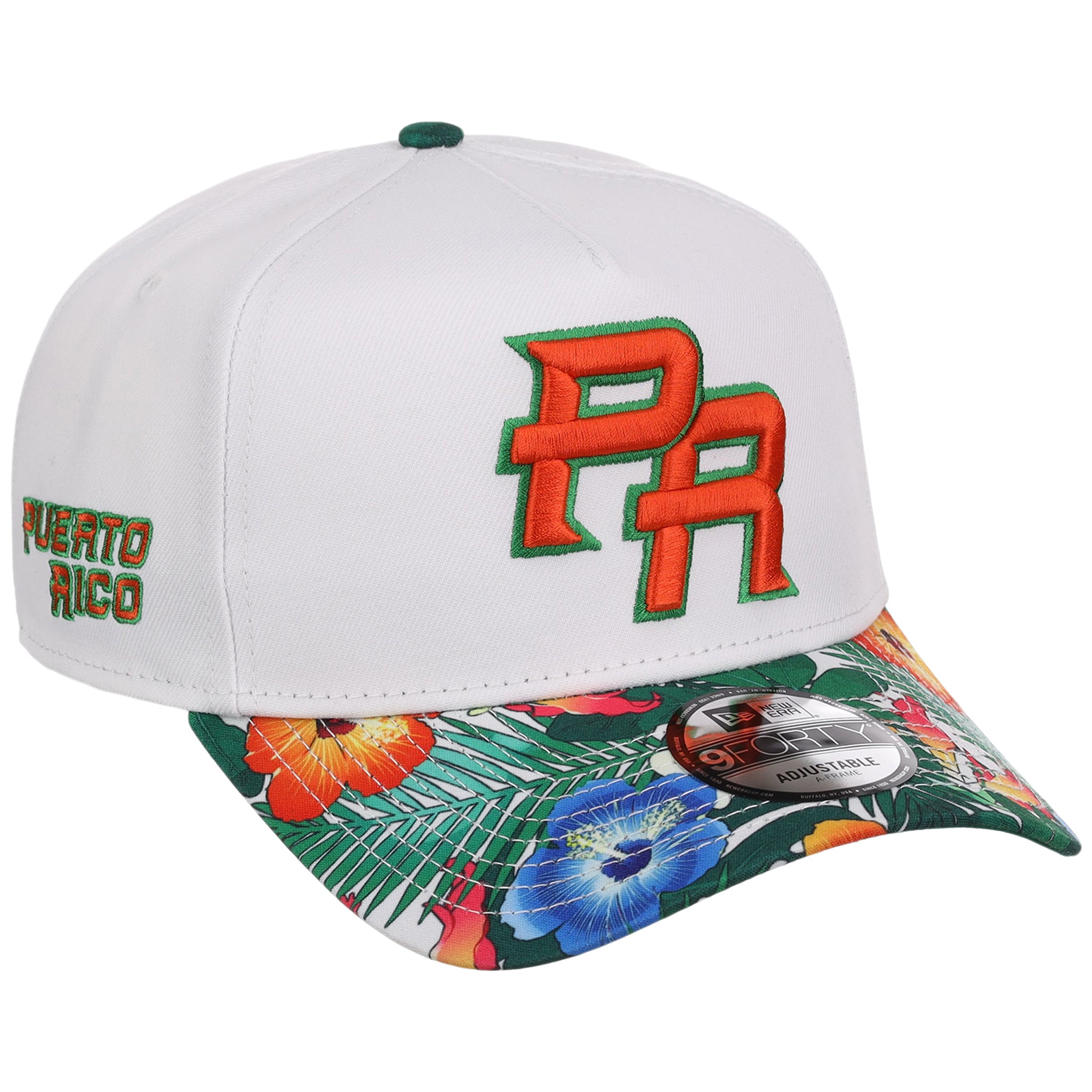 Puerto Rico Crown the Country New Era 9FORTY (White/Floral)