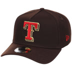 Texas Rangers MLB Burnt Wood FASHION CORE New Era 9FORTY A-Frame