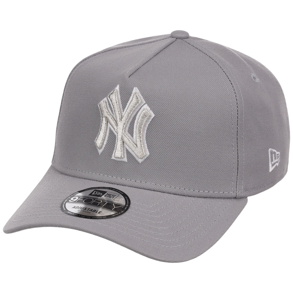 New York Yankees MLB Gray x White FASHION CORE New Era 9FORTY A-Frame