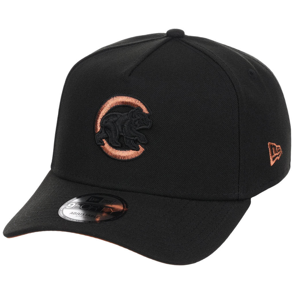 Chicago Cubs MLB Black x Rust FASHION CORE New Era 9FORTY A-Frame