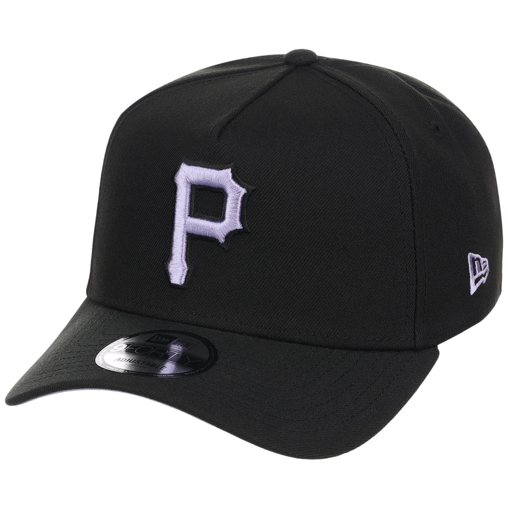 Pittsburgh Pirates MLB Black x Lavender FASHION CORE New Era 9FORTY A-Frame
