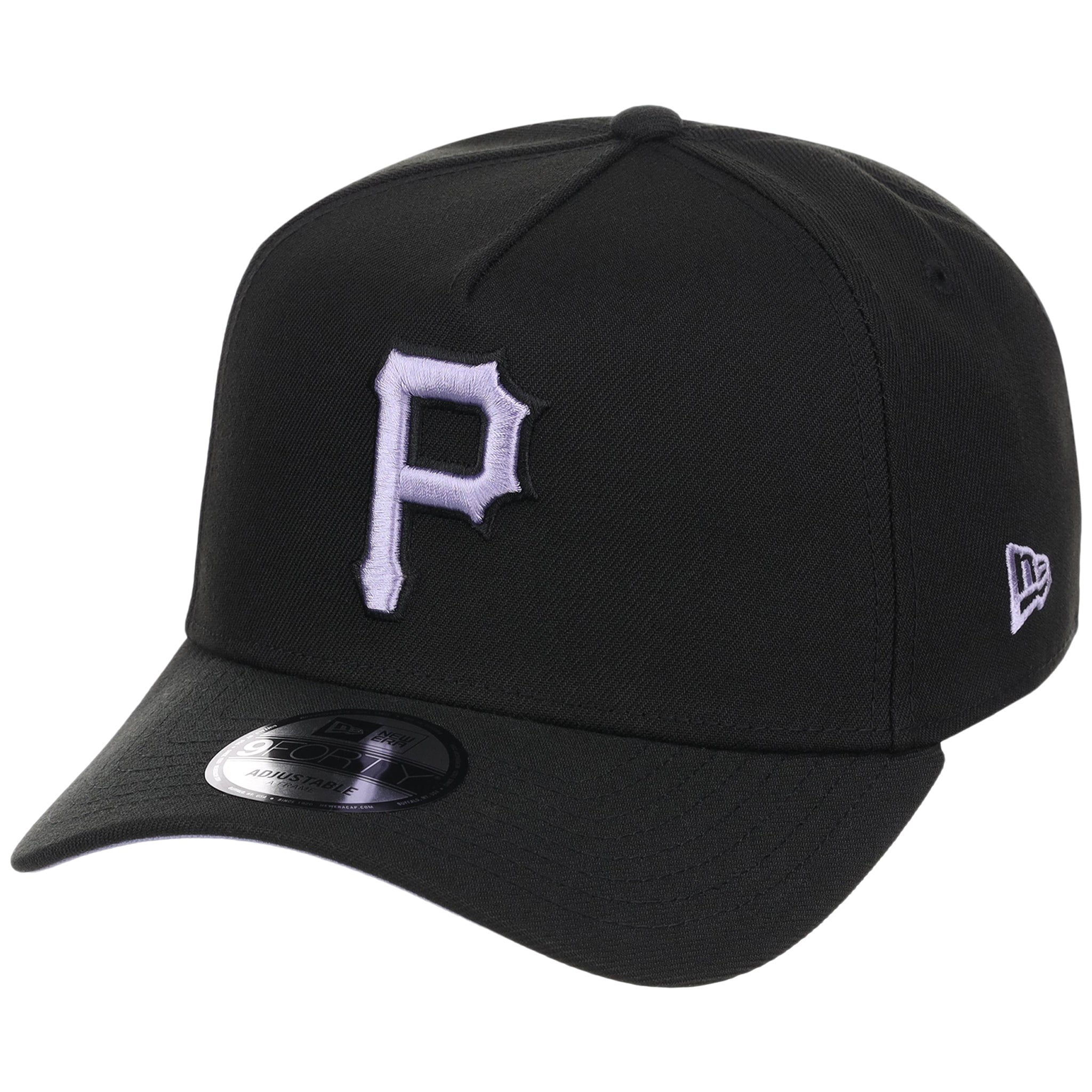 Pittsburgh Pirates MLB Black x Lavender FASHION CORE New Era 9FORTY A-Frame