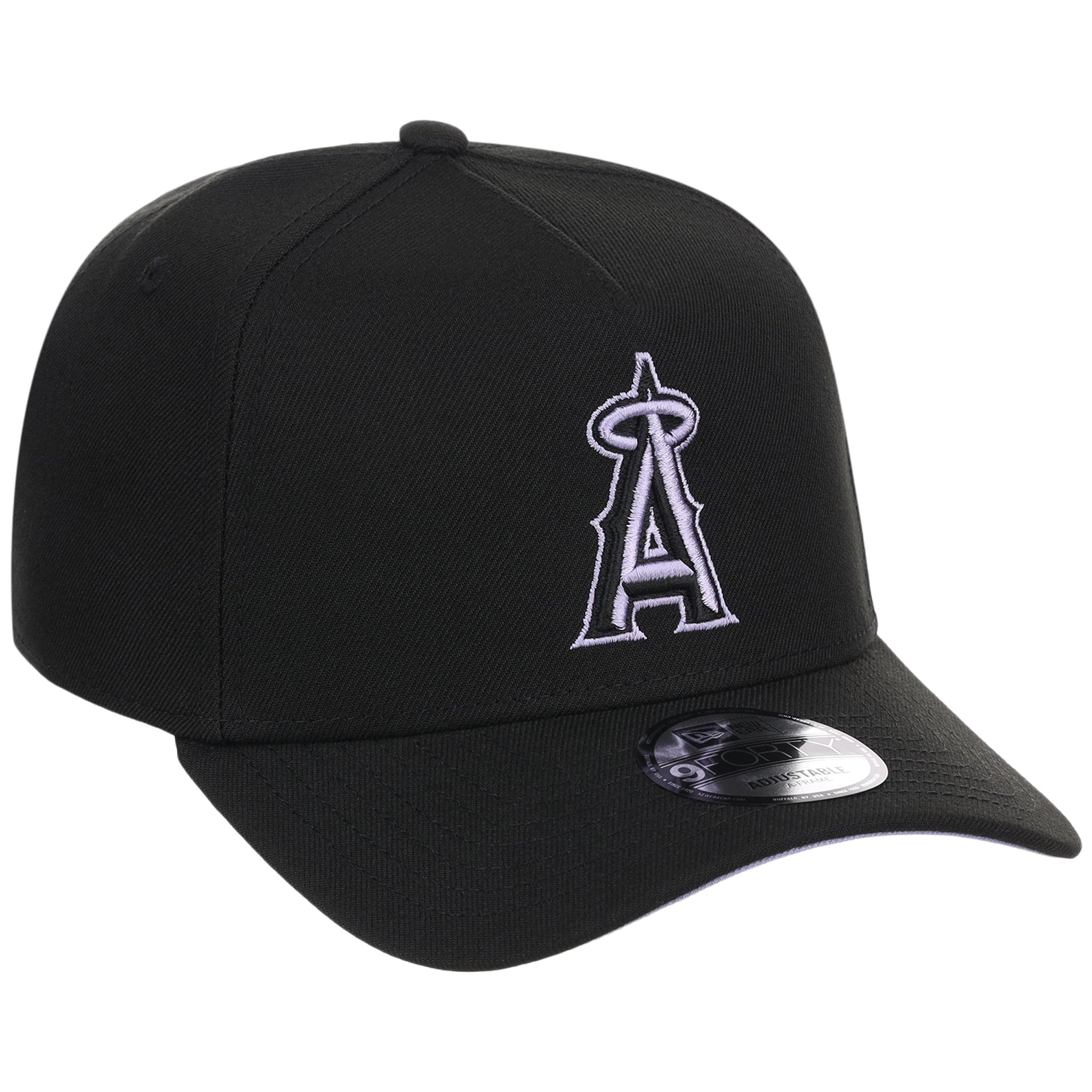 Anaheim Angels MLB Black x Lavender FASHION CORE New Era 9FORTY A-Frame
