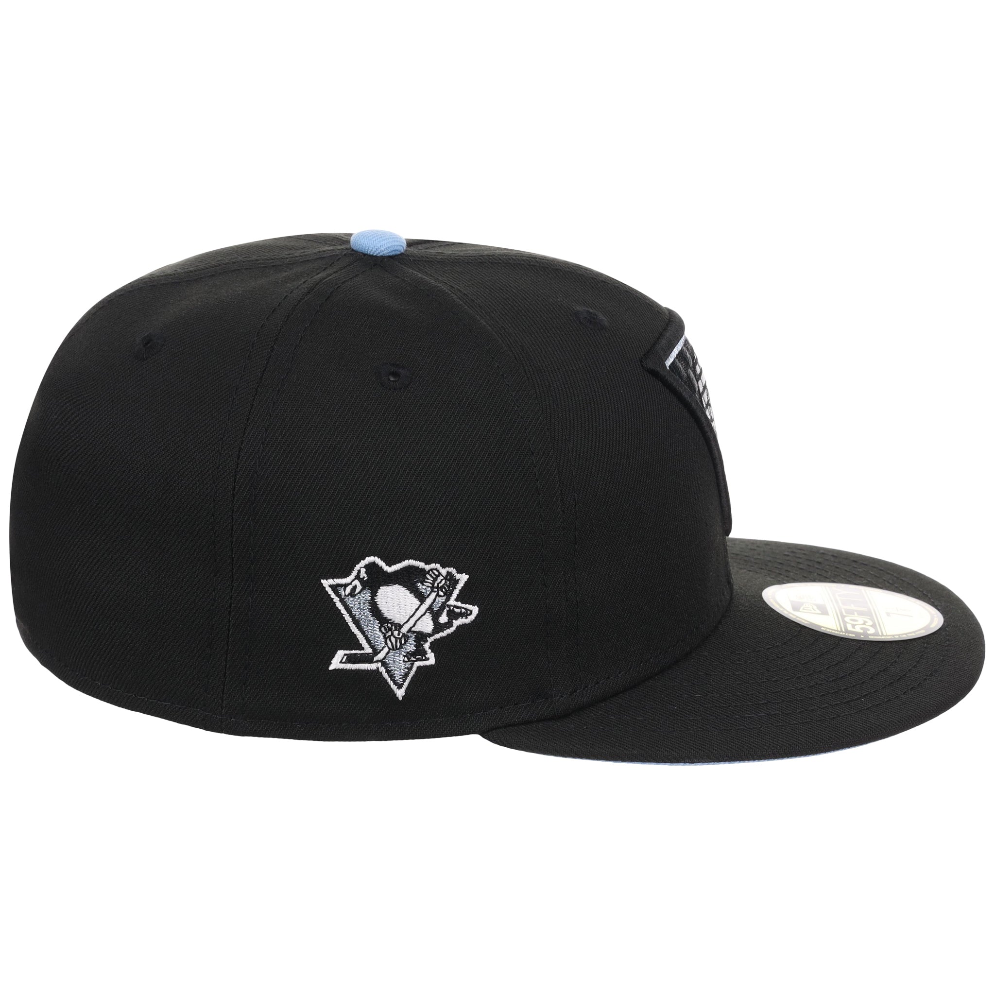 Pittsburgh Penguins Friday Flux New Era 59FIFTY (Black/Black/Sky)