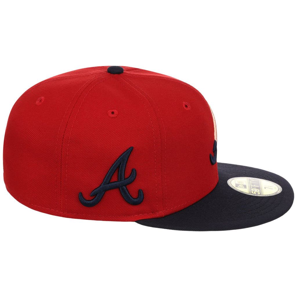 Atlanta Braves Peach Drip Atlanta Crown the City New Era 59FIFTY