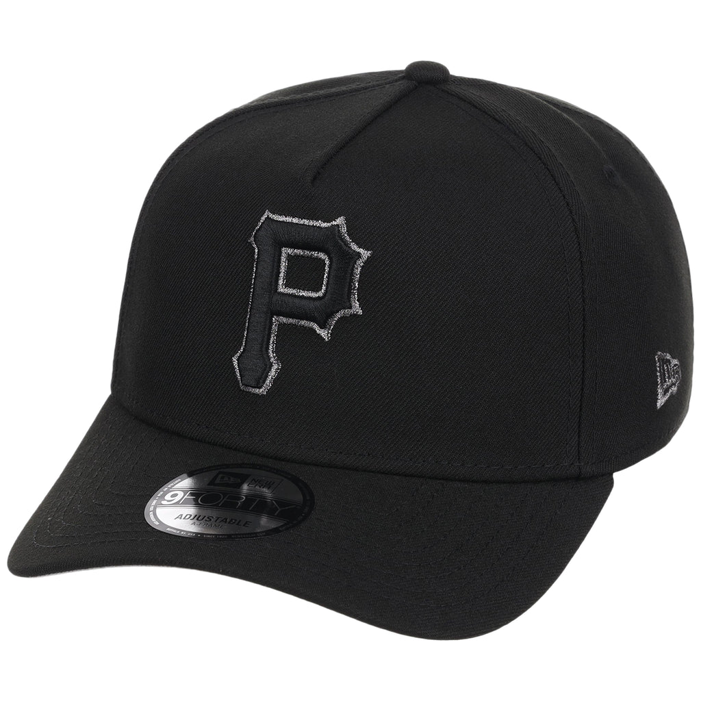 Pittsburgh Pirates MLB Black x Pewter FASHION CORE New Era 9FORTY A-Frame
