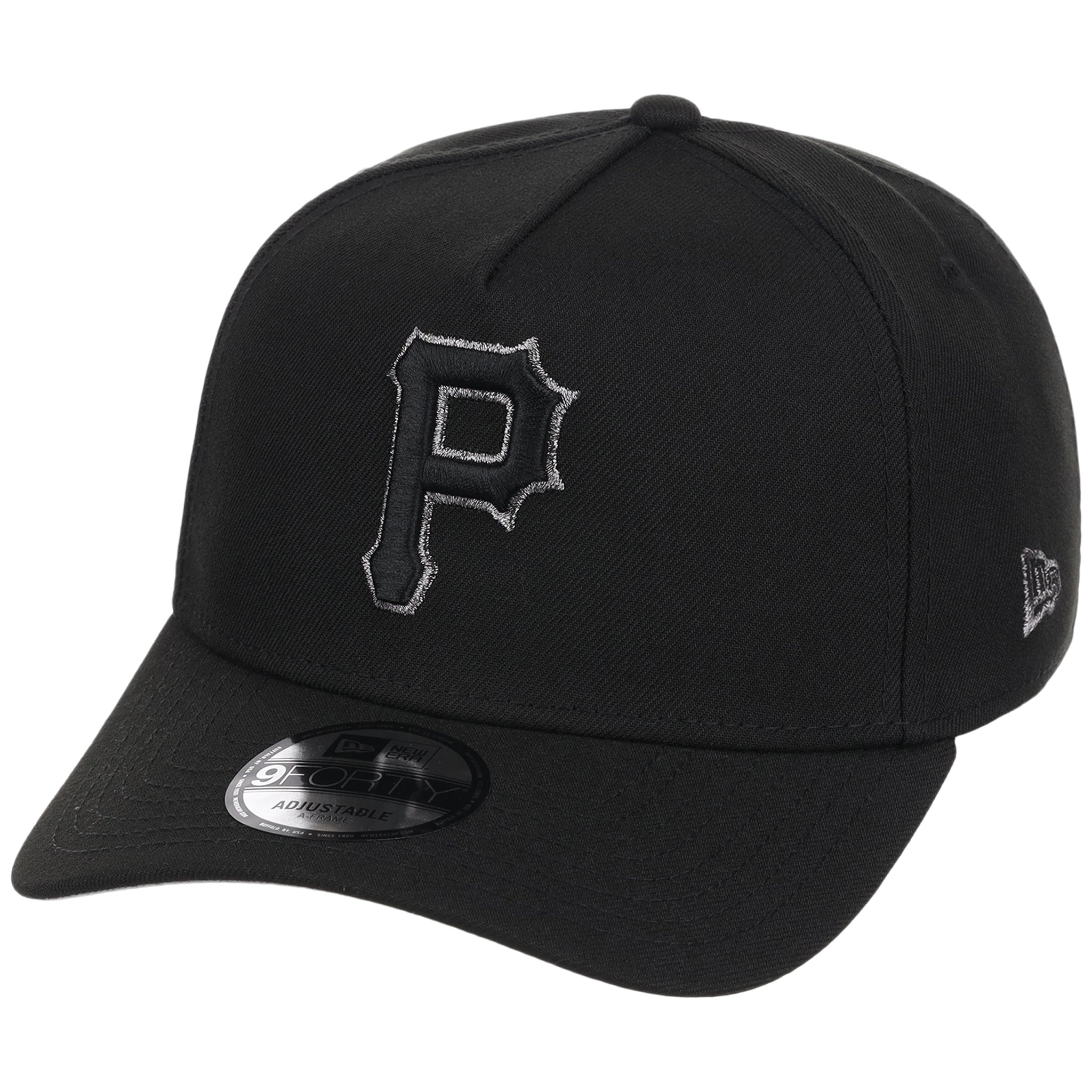 Pittsburgh Pirates MLB Black x Pewter FASHION CORE New Era 9FORTY A-Frame