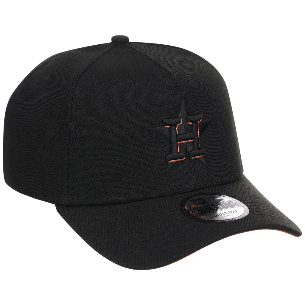 Houston Astros MLB Black x Rust FASHION CORE New Era 9FORTY A-Frame