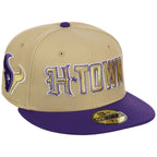 Houston Texans Side A: Track One New Era 59FIFTY (Gold/Purple)