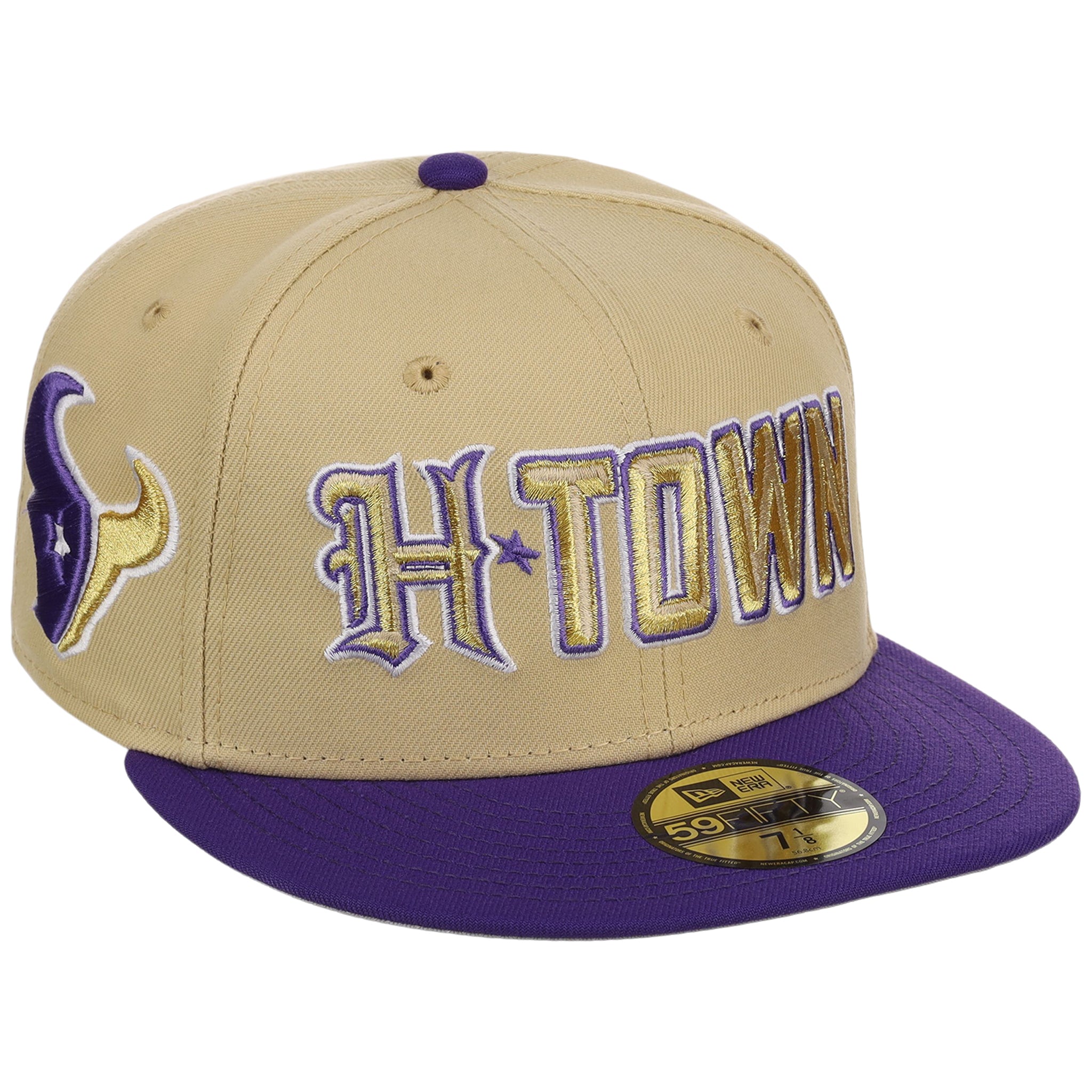 Houston Texans Side A: Track One New Era 59FIFTY (Gold/Purple)