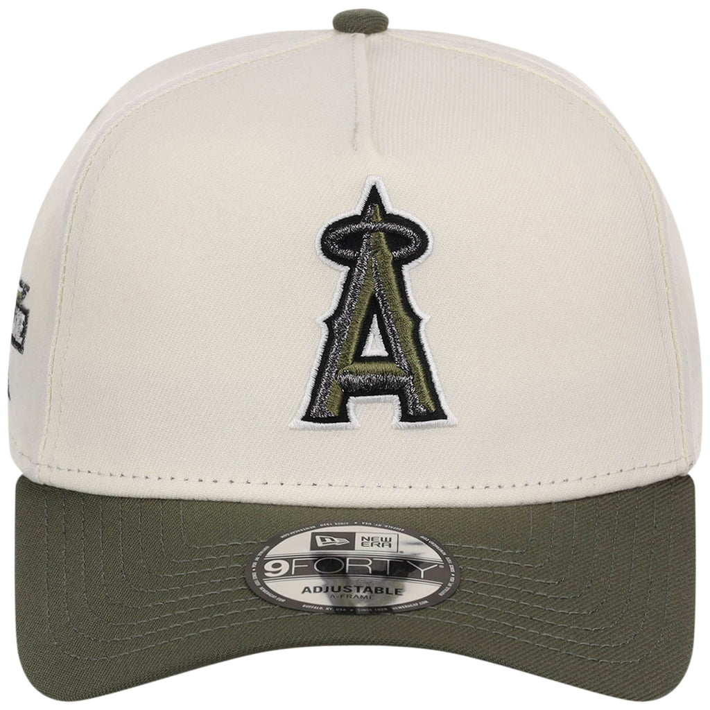 Los Angeles Angels MLB Chrome Olive New Era 9FORTY