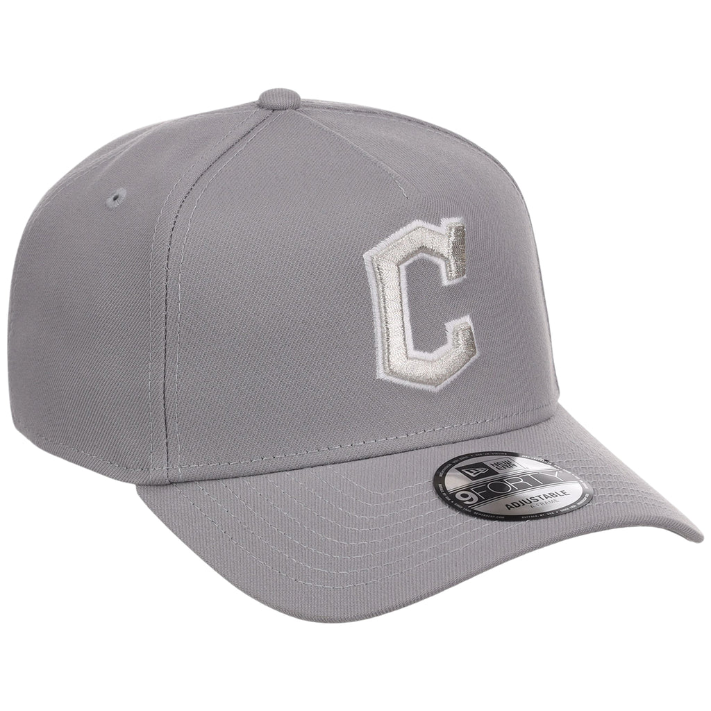 Cleveland Indians MLB Gray x White FASHION CORE New Era 9FORTY A-Frame