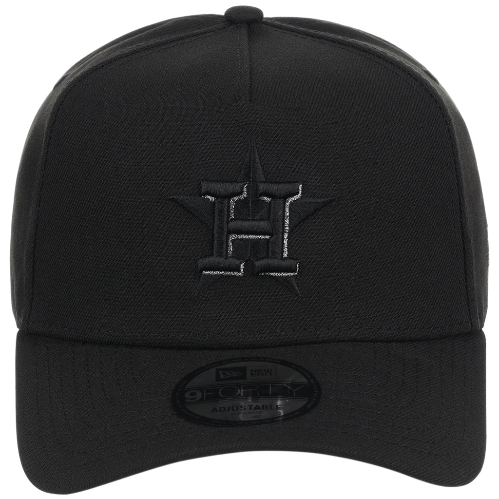 Houston Astros MLB Black x Pewter FASHION CORE New Era 9FORTY A-Frame