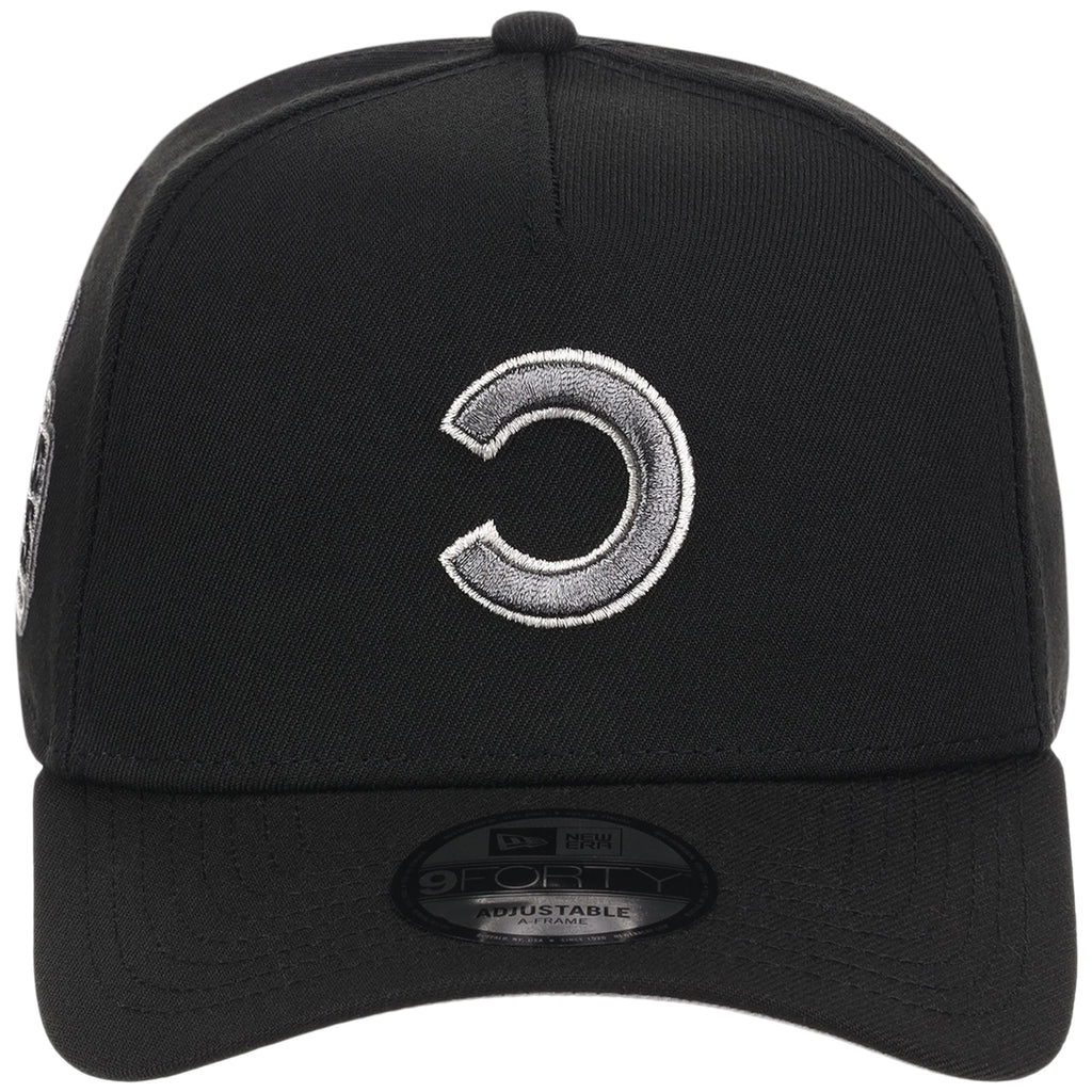 Chicago Cubs MLB Flipmode 2.0 Liquid Titanium New Era 9FORTY A-Frame (Black/Black/Gray)