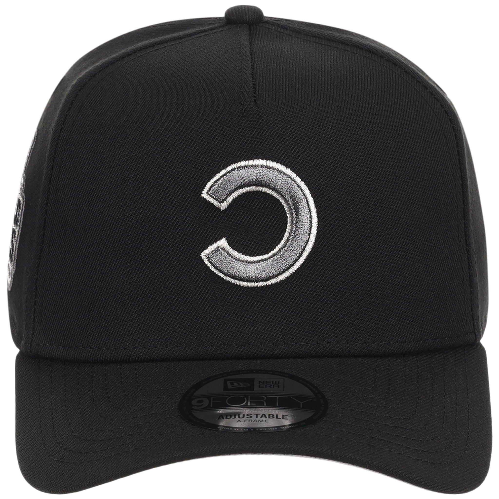 Chicago Cubs MLB Flipmode 2.0 Liquid Titanium New Era 9FORTY A-Frame (Black/Black/Gray)