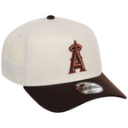 Anaheim Angels MLB Chrome x Burnt Wood FASHION CORE New Era 9FORTY A-Frame