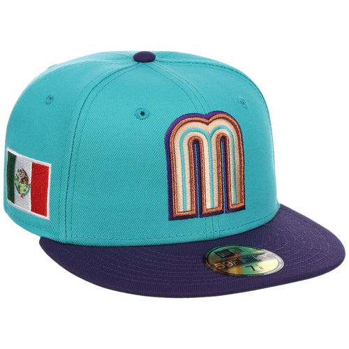 Mexico MLB United by Baseball New Era 59FIFTY (Teal/Purple)