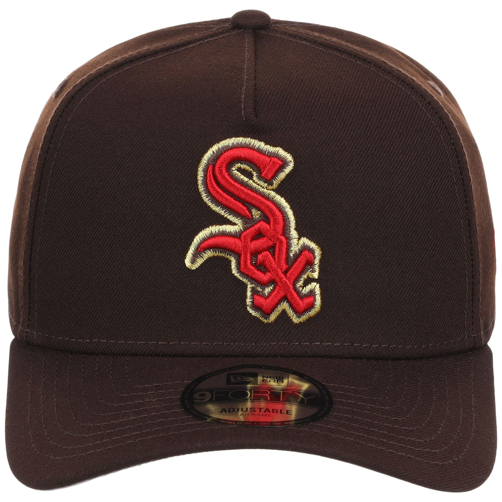 Chicago White Sox MLB Burnt Wood FASHION CORE New Era 9FORTY A-Frame
