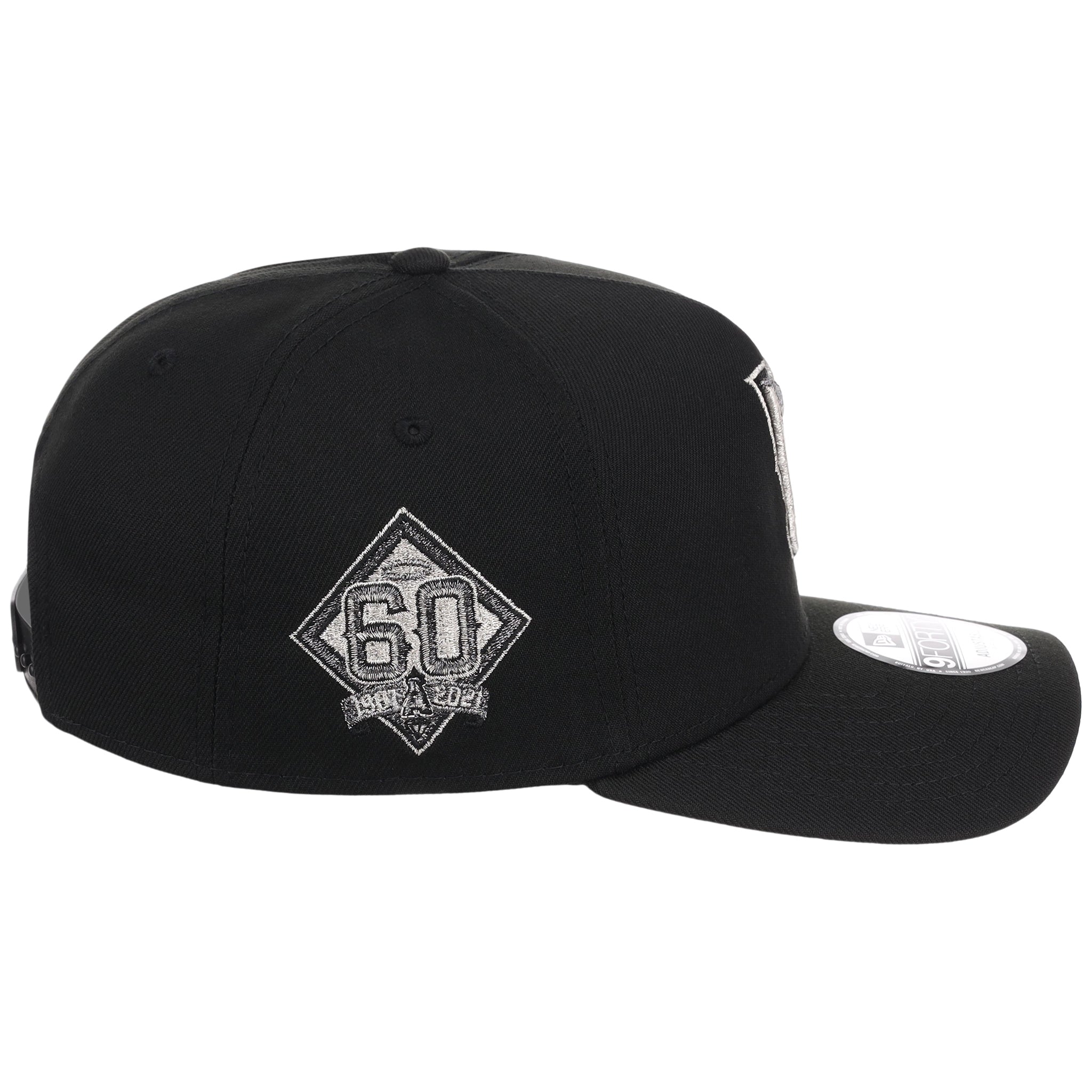 Anaheim Angels MLB Flipmode 2.0 Liquid Titanium New Era 9FORTY A-Frame (Black/Black/Gray)