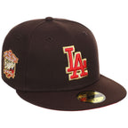 Los Angeles Dodgers MLB Burnt Wood x Red New Era 59FIFTY – 1
