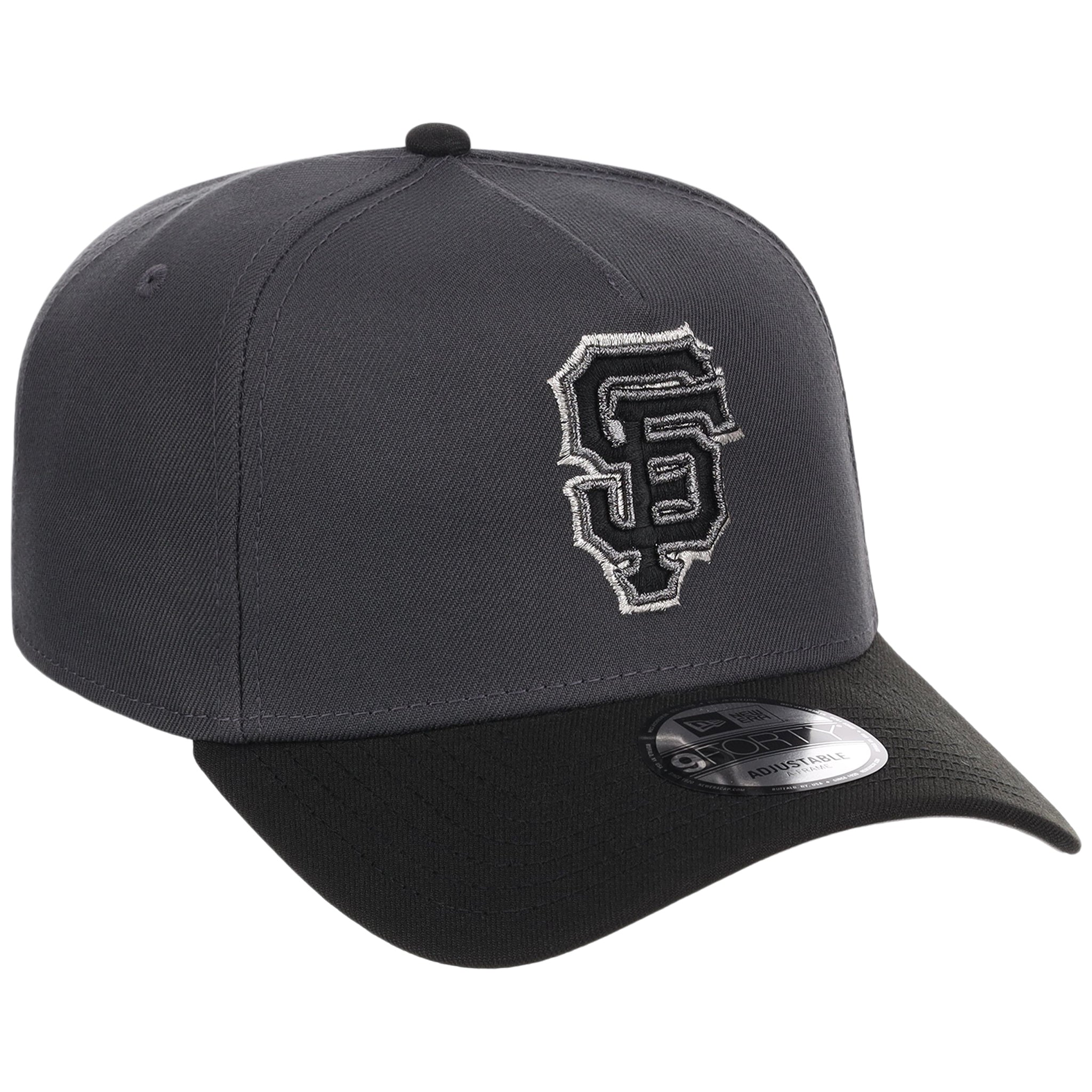San Francisco Giants MLB Graphite x Black FASHION CORE New Era 9FORTY A-Frame