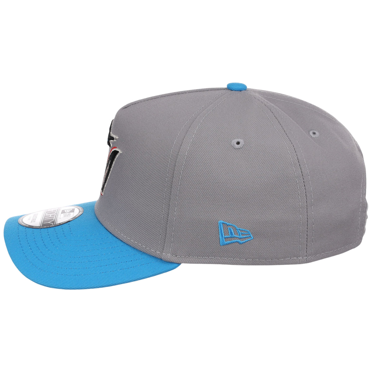 Miami Marlins MLB Gray OTC FASHION CORE New Era 9FORTY A-Frame