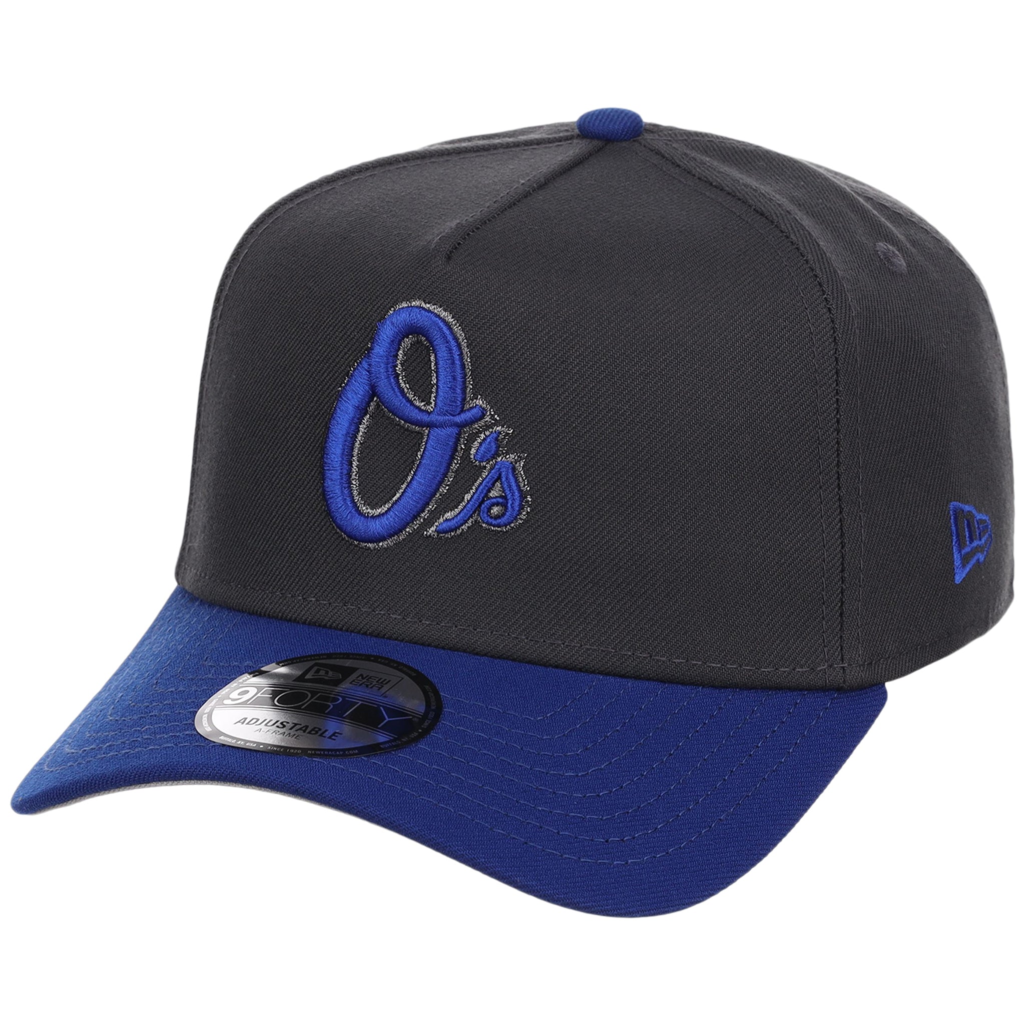 Baltimore Orioles MLB Graphite x Royal FASHION CORE New Era 9FORTY A-Frame