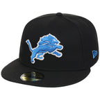 Detroit Lions NFL Black Dome New Era 59FIFTY